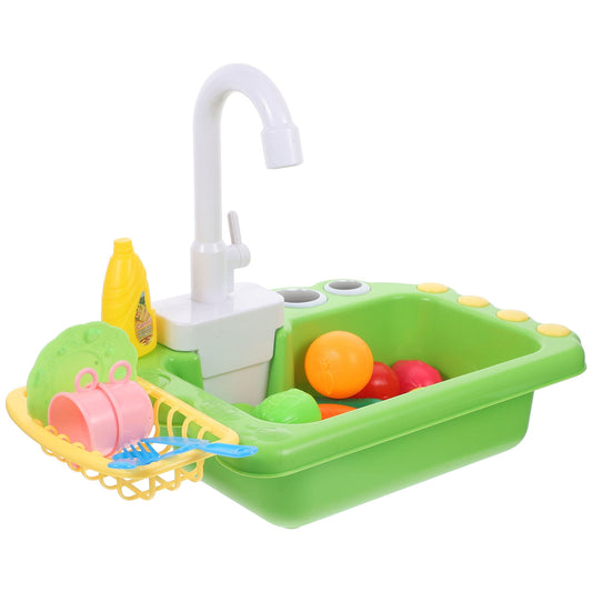 1 Set Simulation Electric Dishwasher Running Water Dishwasher Kitchenware Plaything